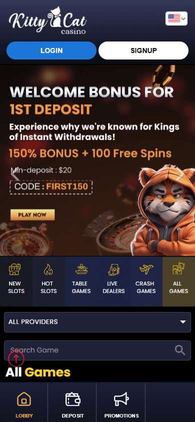 KittyCat Casino Mobile screenshot